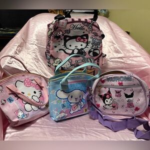 Sanrio Pink & Light Blue Kids Character Mini Bag Set